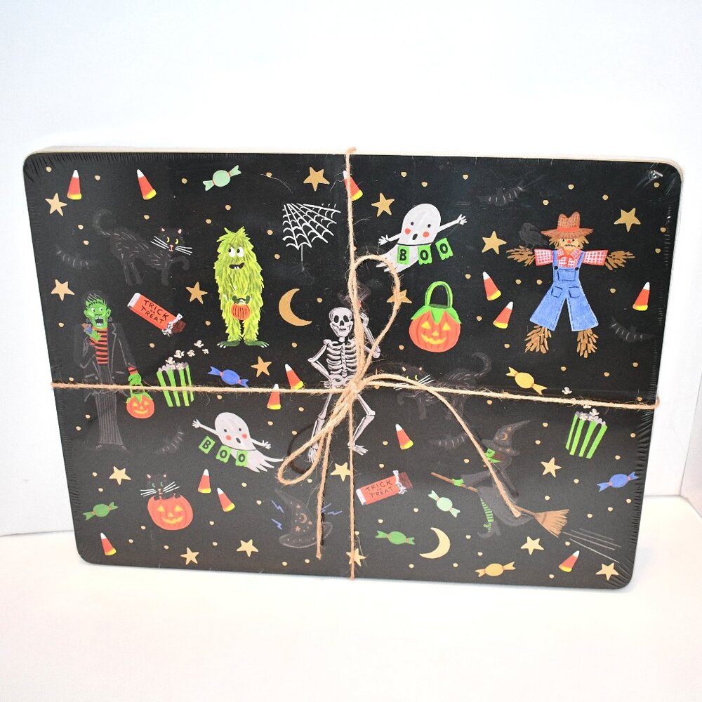 Rifle Paper Co. Halloween Parade Cork Placemats, Set of 4 #BCP005 NWT Details: T